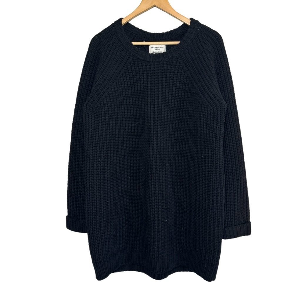 Emerson Fry Virgin Wool Chunky Knit Long Sweater - Picture 4 of 8